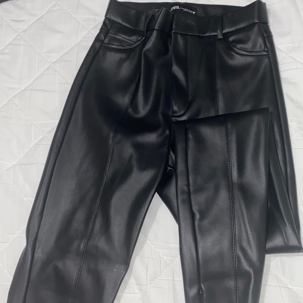 Zara leather pants